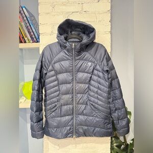 The North Face Goose Down 700 Hooded Puffer Jacket Navy‎ Medium